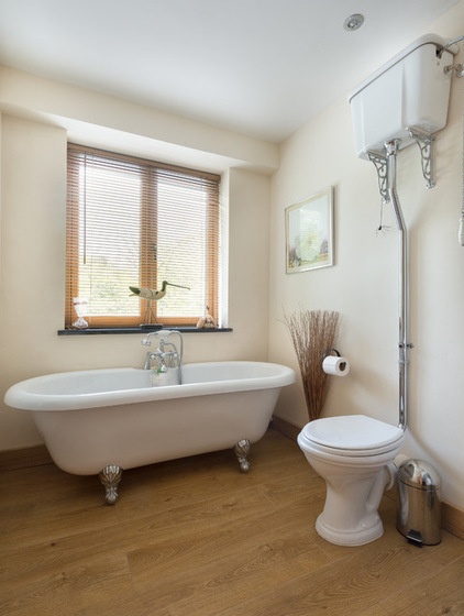 farmhouse bathroom by Colin Cadle Photography