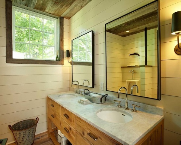 farmhouse bathroom by Kelly & Co.