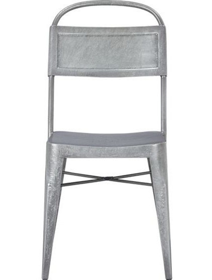 industrial dining chairs by Crate&Barrel