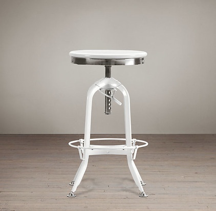 industrial bar stools and counter stools by Restoration Hardware