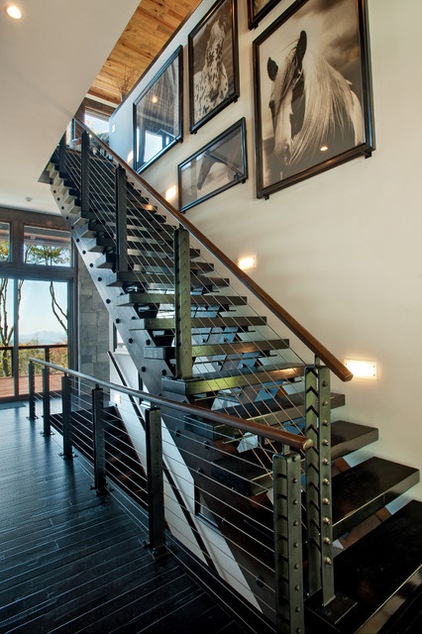 modern staircase by Dianne Davant and Associates