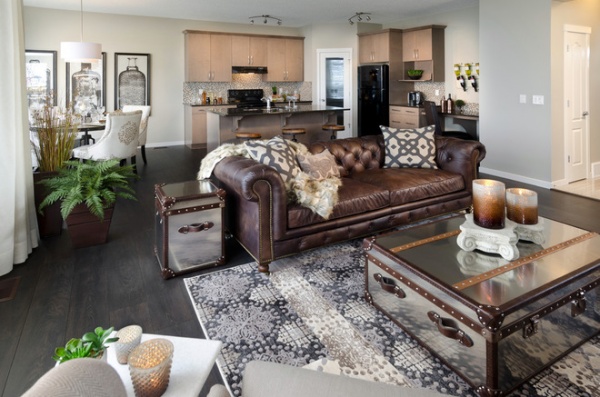 contemporary living room by Morrison Homes