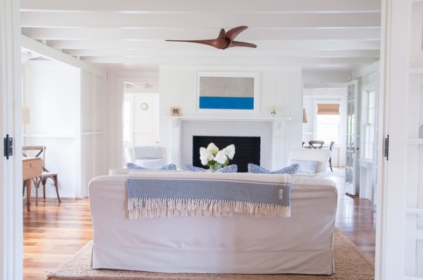 beach style living room by allee architecture + design, llc