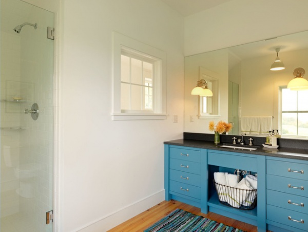 farmhouse bathroom by Conner & Buck