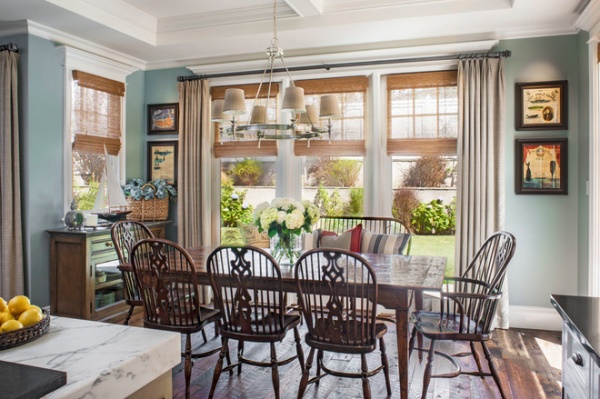 beach style dining room by Norman Design Group, Inc.