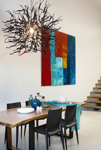 contemporary dining room by ZeroEnergy Design