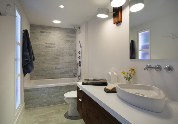 contemporary bathroom by ZeroEnergy Design