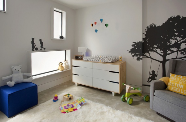 contemporary nursery by ZeroEnergy Design