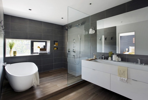 contemporary bathroom by ZeroEnergy Design