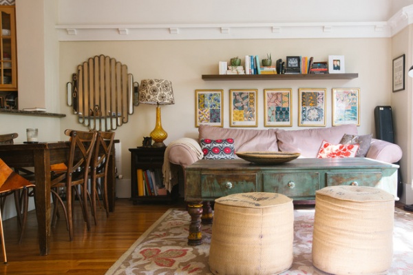 eclectic living room by Nanette Wong