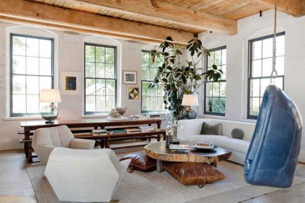 Eclectic Family Room by Rikki Snyder