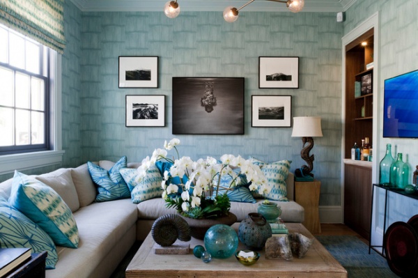 Eclectic Family Room by Rikki Snyder