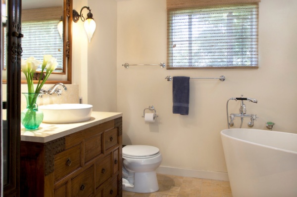 Eclectic Bathroom by Margot Hartford Photography