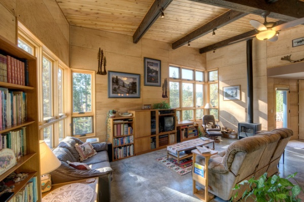 Contemporary Living Room by Copeland Architecture & Construction Inc