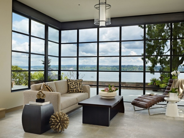 Contemporary Living Room by DeForest Architects