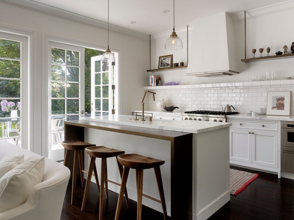 Transitional Kitchen by Kathleen Bost Architecture + Design