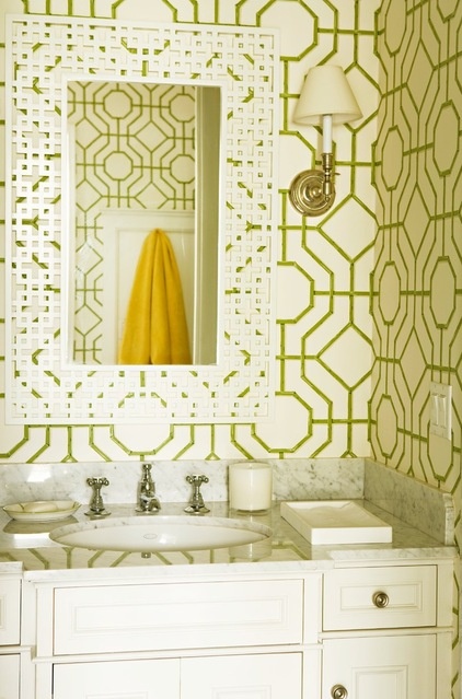 Eclectic Powder Room by Elizabeth Dinkel