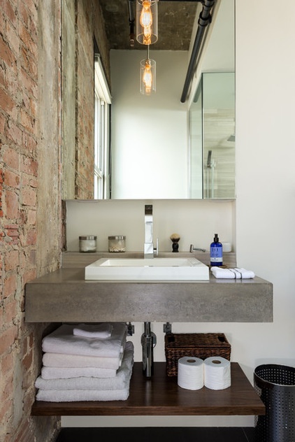 Industrial Bathroom by C O N T E N T Architecture