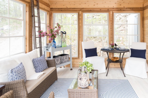 Beach Style Sunroom by Sonya Kinkade Design