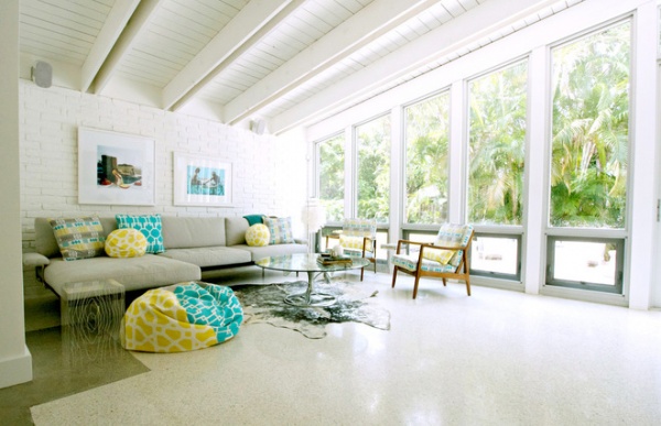 Beach Style Living Room by Mina Brinkey