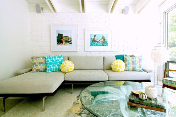 Beach Style Living Room by Mina Brinkey