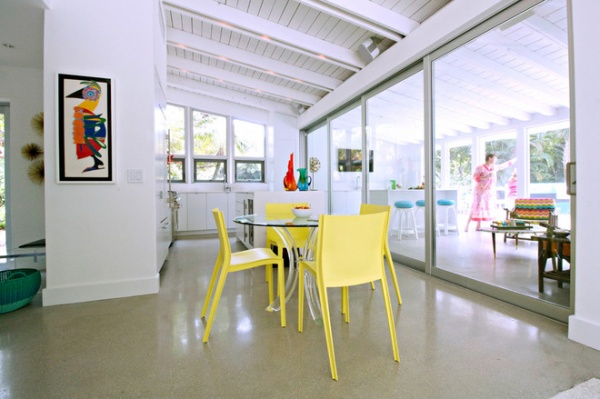 Beach Style Dining Room by Mina Brinkey