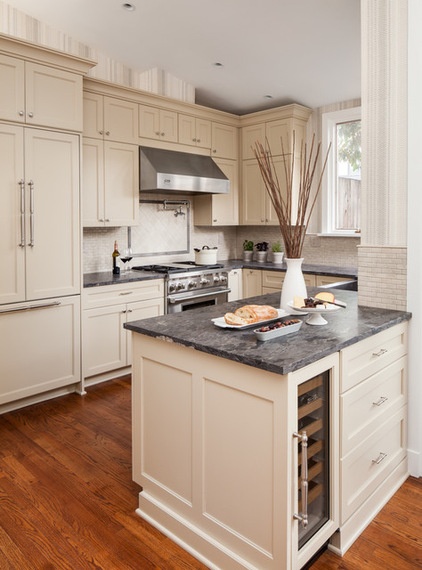 Transitional Kitchen by Samantha Friedman Interior Designs