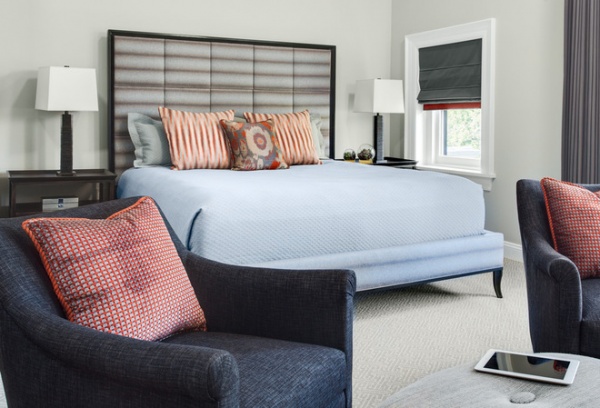 Transitional Bedroom by Samantha Friedman Interior Designs