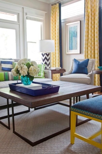 Transitional Living Room by Jennifer Reynolds - Jennifer Reynolds Interiors