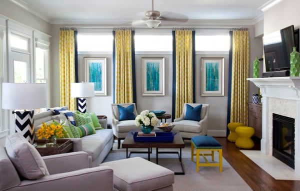 Transitional Living Room by Jennifer Reynolds - Jennifer Reynolds Interiors