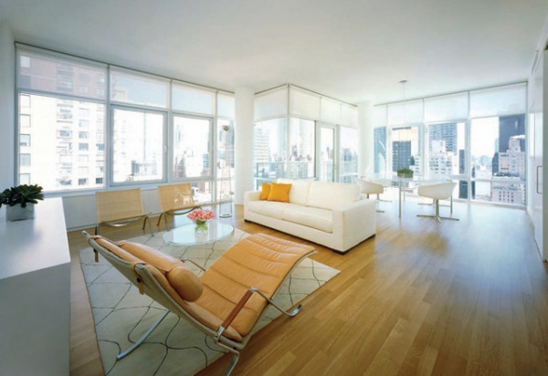 Modern Living Room by SUITE New York