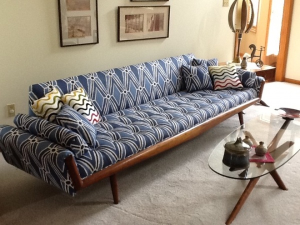 Midcentury Living Room by Blawnox Upholstery