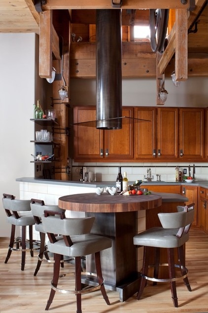 Industrial Kitchen by laurel quint interior design