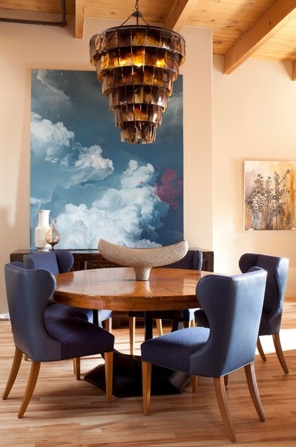 Contemporary Dining Room by laurel quint interior design