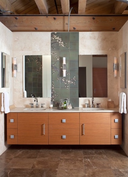 Contemporary Bathroom by laurel quint interior design