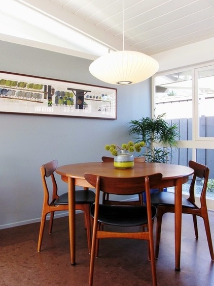 Midcentury Dining Room by Tara Bussema - Neat Organization and Design