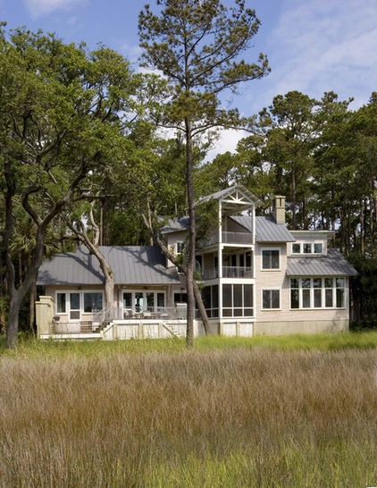 Beach Style Exterior by Frederick + Frederick Architects