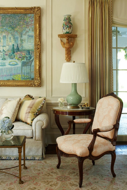 Traditional Living Room by Katherine Shenaman Interiors