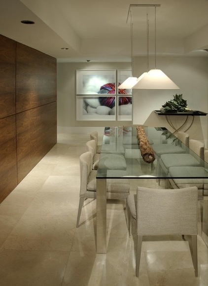 Contemporary Dining Room by poggi design