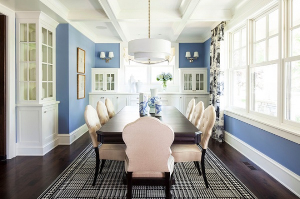 Transitional Dining Room by Martha O'Hara Interiors