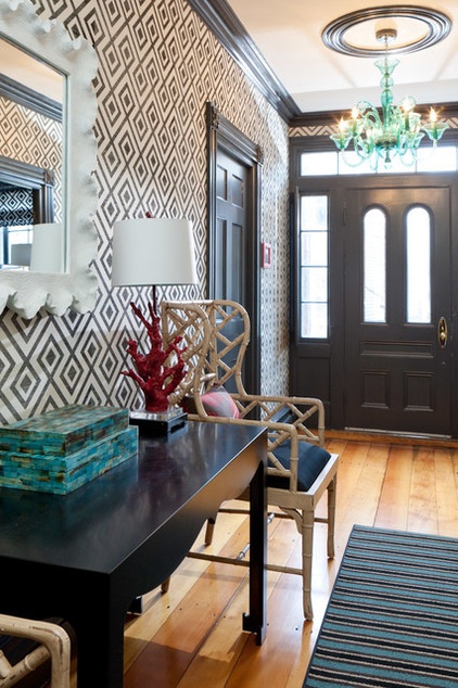 Eclectic Entry by Rachel Reider Interiors