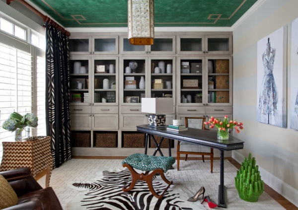 Transitional Home Office by Jennifer Reynolds - Jennifer Reynolds Interiors