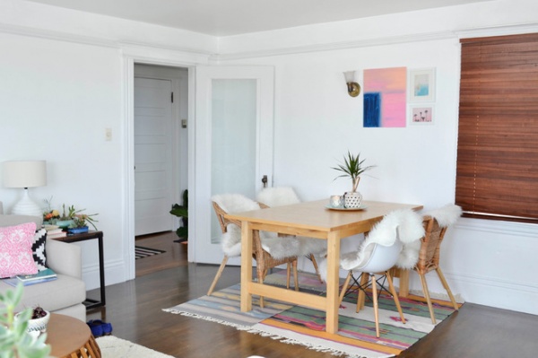 Eclectic Dining Room Bright Bohemian Inspired Apartment in the Haight