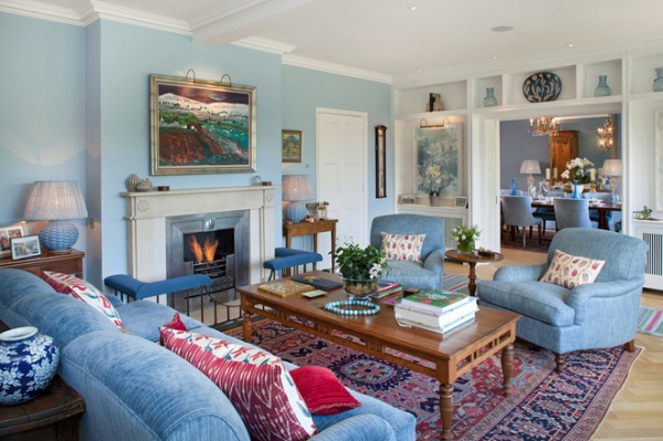 Traditional Family Room by Hill Mitchell Berry Architects