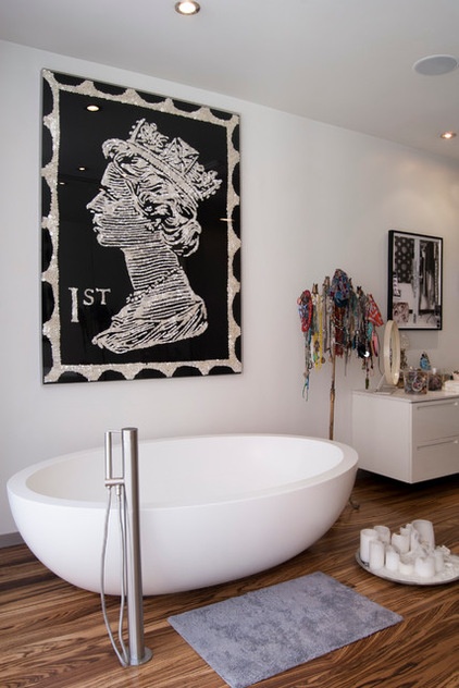 Eclectic Bathroom by Adrienne DeRosa