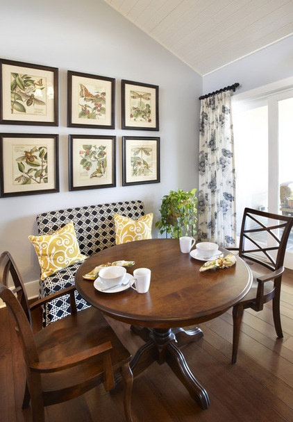 Farmhouse Dining Room by Kristin Petro Interiors, Inc.