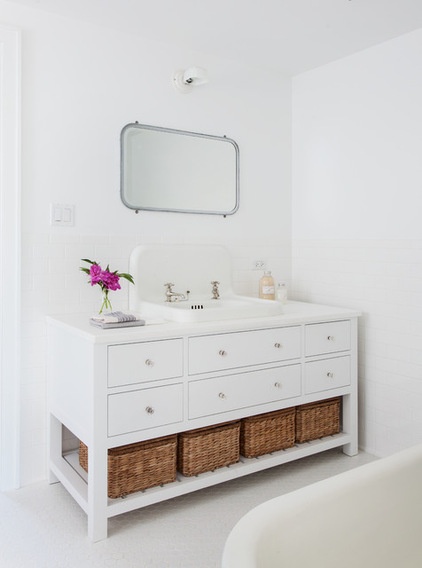 Transitional Bathroom by Bonaventura Architect