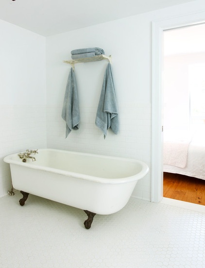 Transitional Bathroom by Bonaventura Architect