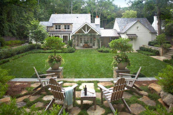 Traditional Landscape by Land Plus Associates, Ltd