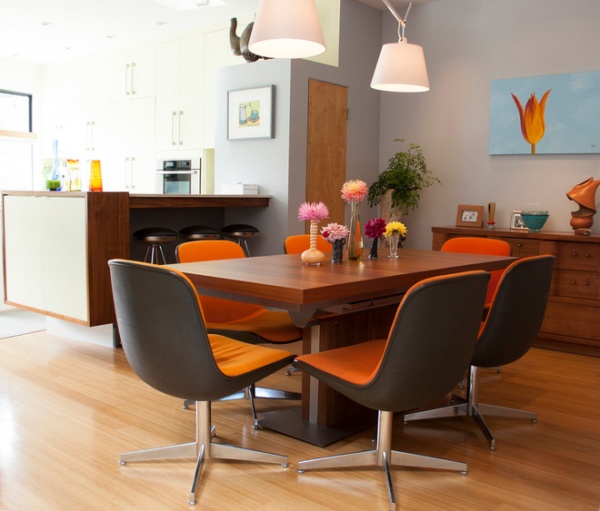 Contemporary Dining Room by Le Michelle Nguyen